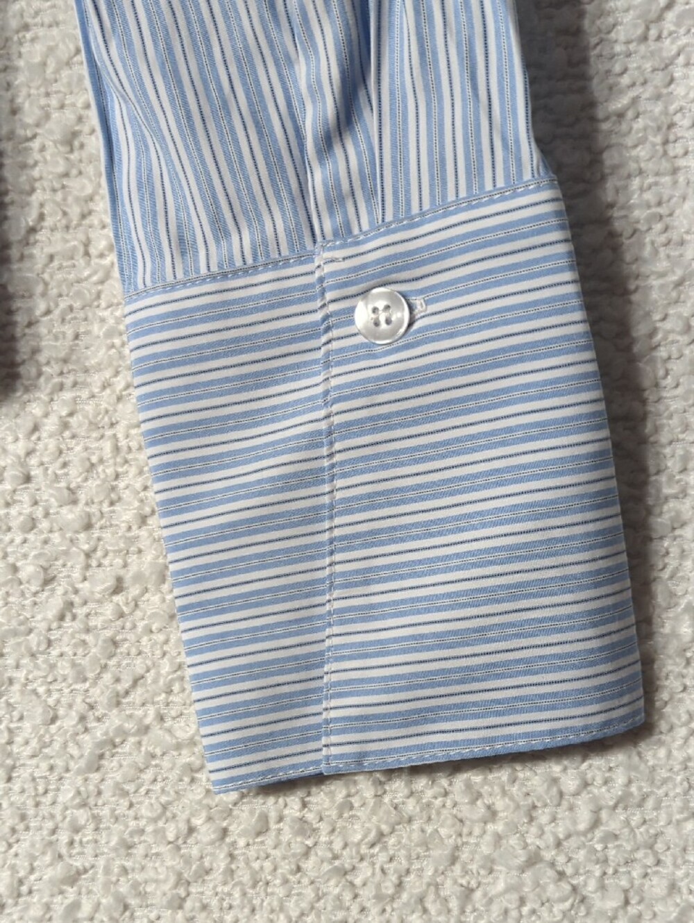 Princess Polly Blue & White Striped Button-Down Shirt - Picture 6 of 6